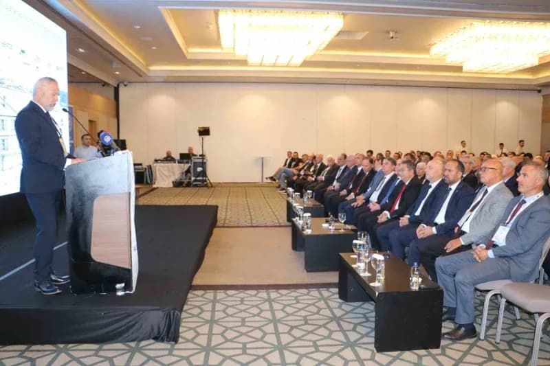 Zonguldak’ta düzenlenen 24. Uluslararası Kömür Kongresi ve Sergisi açılış töreninden bir görüntü