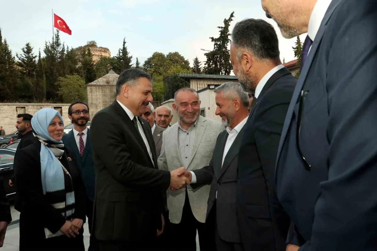 İçişleri Bakanı Mustafa Çiftçi, Millî İrade Buluşması programında konuşma yaparken