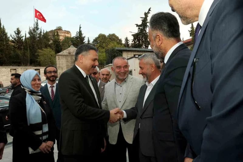 İçişleri Bakanı Mustafa Çiftçi, Millî İrade Buluşması programında konuşma yaparken