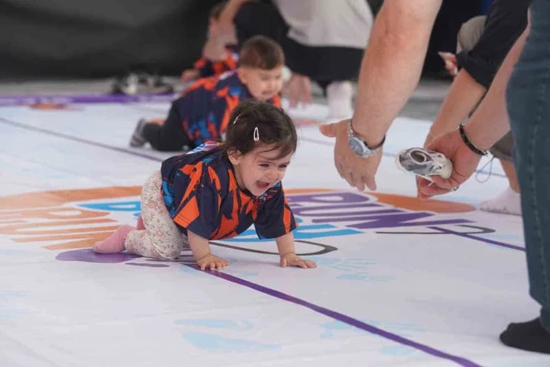 Baby Run ve Çocuk Koşusu, renkli görüntülere sahne oldu.
