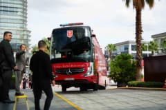 A Milli Futbol Takımı oyuncuları ve teknik heyeti Bursa'da konakladıkları otelde