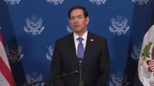 ABD Dışişleri Bakanı Marco Rubio basın toplantısında konuşuyor