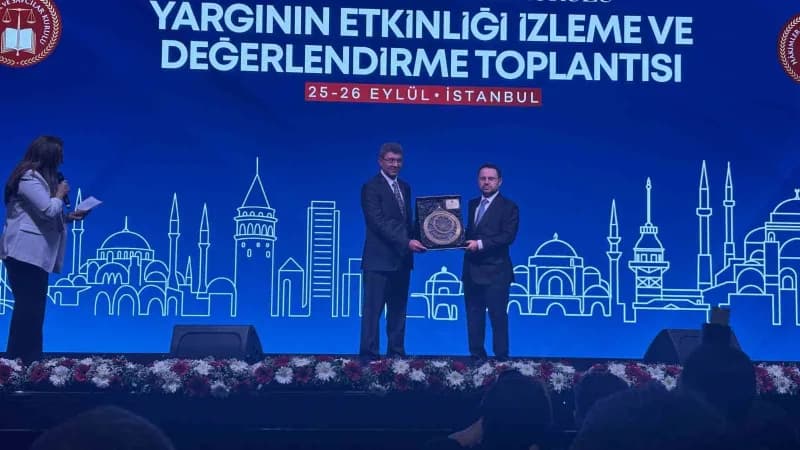 Adalet Bakanı Akın Gürlek, HSK tarafından İstanbul'da düzenlenen Yargının Etkinliği İzleme ve Değerlendirme Toplantısı'n