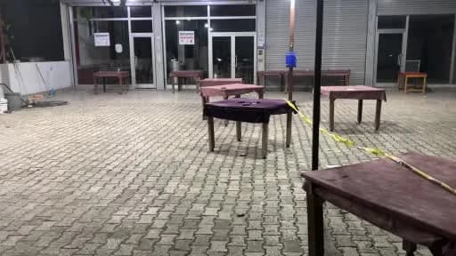 Adana Yüreğir Doğankent Mahallesi’nde kahvehanede silahlı çatışma sonrası olay yeri
