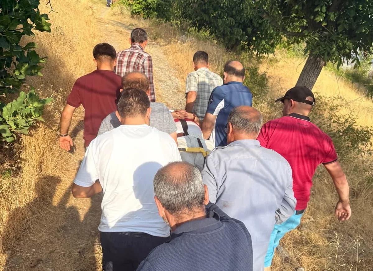 Adıyaman'ın Gölbaşı ilçesinde ceviz ağacından düşen kişi yaralandı.