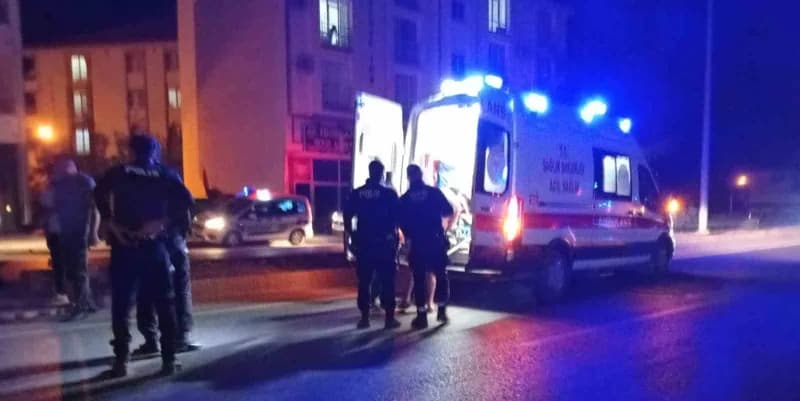 Adıyaman Gölbaşı ilçesinde motosiklet kazası sonrası olay yeri
