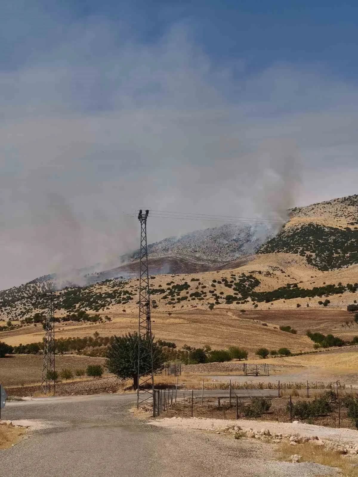 Adıyaman’da ormanlık alanda çıkan yangın korkuttu.