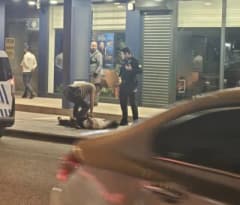 Adıyaman Hoca Ömer Mahallesi Atatürk Caddesi’nde polis ekiplerinin müdahale ettiği kavga sonrası olay yeri