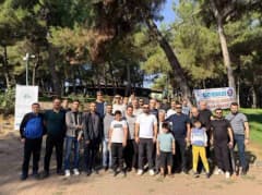 Gaziantep'te adliye personeli ve aileleri doğada kamp yaparak stres atıyor
