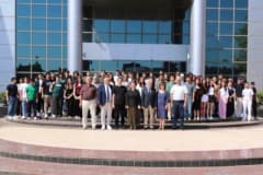 Aydın Adnan Menderes Üniversitesi Tıp Fakültesi oryantasyon programında öğrenciler ve akademisyenler Atatürk Kongre Merk