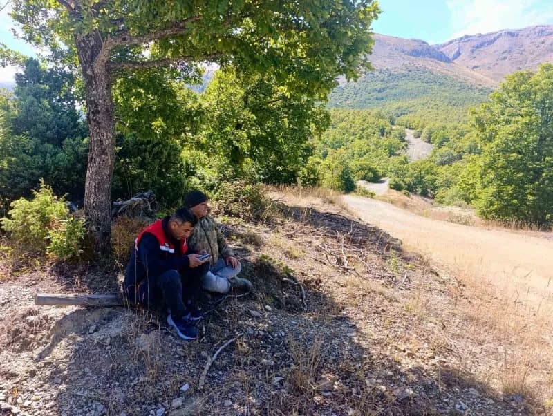 Afyonkarahisar’ın Sultandağı ilçesinde kaybolan 9 büyükbaş hayvan, dron destekli arama çalışması sonucu kısa sürede bulu