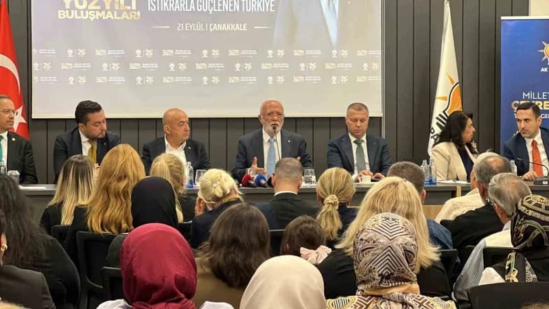 Türkiye Yüzyılı Buluşmaları çerçevesinde Çanakkale’ye gelen AK Parti Genel Başkanvekili Mustafa Elitaş, Çanakkale'de bir