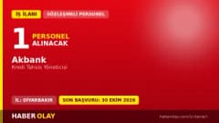 Akbank Doğu Anadolu Bölge Kredi Tahsis Yöneticisi pozisyonu için Diyarbakır'da personel alımı ilanı