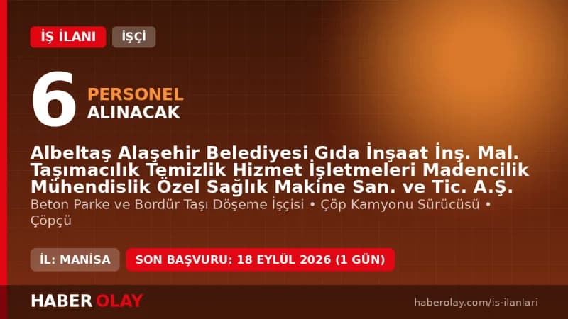 Albeltaş Alaşehir Belediyesi işçi alımı için başvuru yapan adaylar