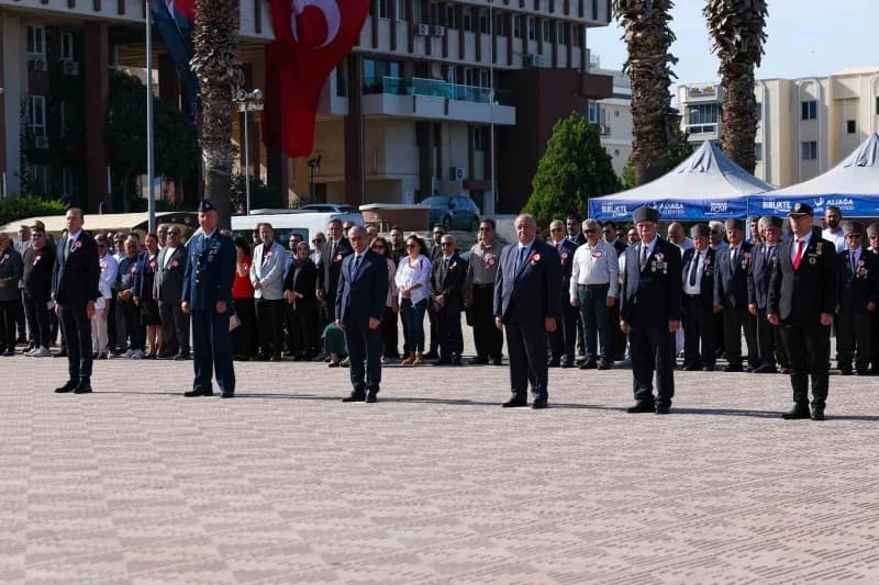 Aliağa’da 19 Eylül Gaziler Günü törenle kutlandı