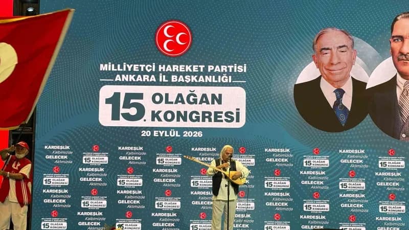 Milliyetçi Hareket Partisi'nin (MHP) Ankara 15. Olağan İl Kongresi'nde yapılan seçimde 643 delegenin tamamının oyunu ala
