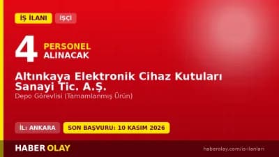Altınkaya Elektronik Cihaz Kutuları A.Ş. depo personeli alımı iş ilanı detayları