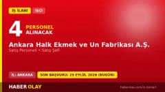 Ankara Halk Ekmek ve Un Fabrikası A.Ş. personel alımı için başvuru adresi Macun Mahallesi Anadolu Bulvarı No:13