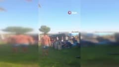 Antalya Manavgat'ta tur minibüsü, kamyonet ve otomobilin karıştığı kazada olay yeri ve sağlık ekipleri