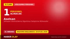 Aselsan Ankara lokasyonunda Ultrason Görüntüleme Algoritma Geliştirme Mühendisi iş ilanı