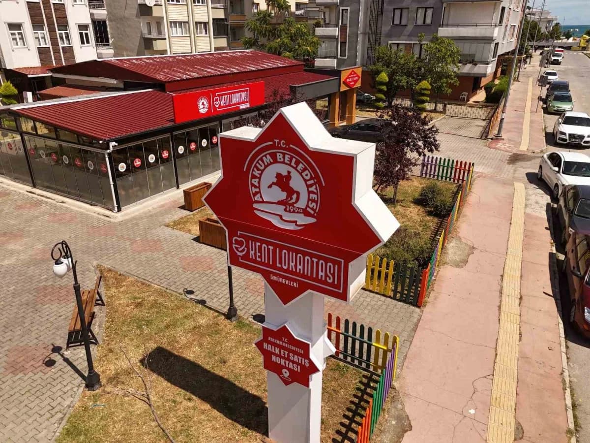Atakum Belediyesi kent lokantası ve Halk Et satış noktası hizmet alanı