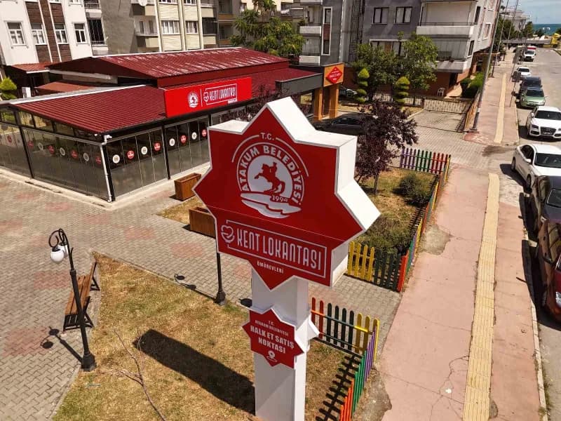 Atakum Belediyesi kent lokantası ve Halk Et satış noktası hizmet alanı