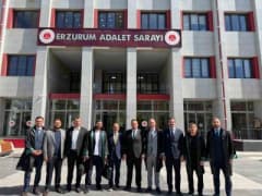 Erzurum'da avukat Taha Bağaçlı'nın bürosunda gerçekleşen bıçaklı saldırı sonrası adliye binası