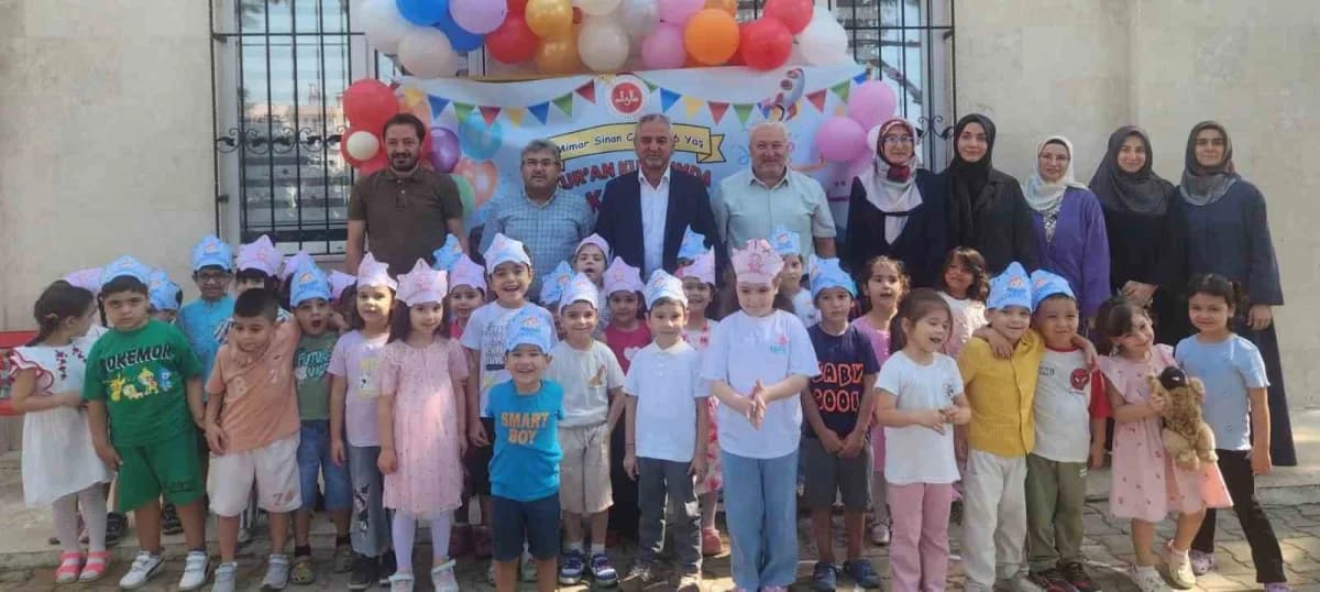 Aydın Efeler Mimar Sinan 4-6 Yaş Kur’an Kursu’nda yeni eğitim dönemi açılış programı
