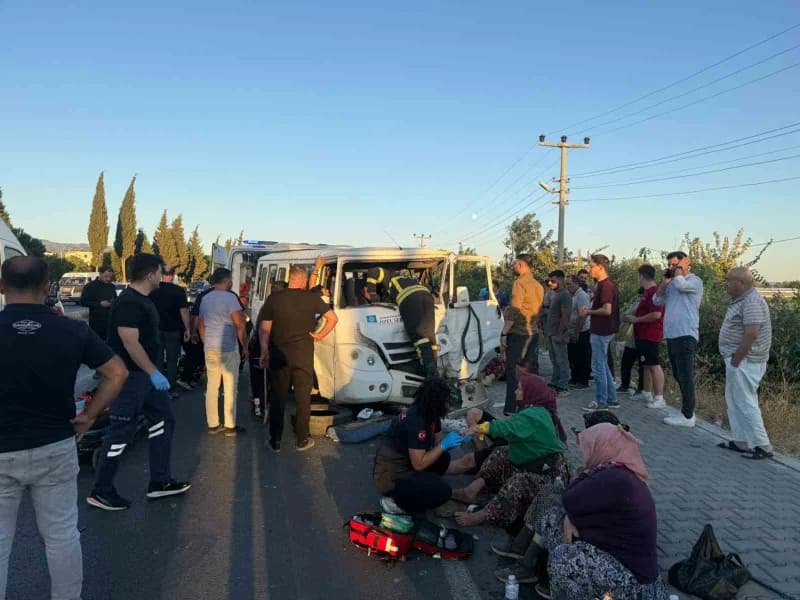 Aydın’da trafik kazası: 10 yaralı