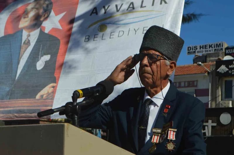 Türkiye muharip gaziler derneği ayvalık temsilcisi mehmet kıranoğlu