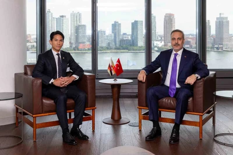 Dışişleri Bakanı Hakan Fidan ve Brunei Dışişleri Bakanı Prens Abdul Mateen New York'ta bir arada