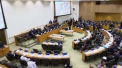 Dışişleri Bakanı Hakan Fidan, İİT Dışişleri Bakanları Yıllık Koordinasyon Toplantısı’nda konuşma yaparken