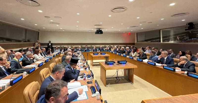 Bakan Fidan, “Gelecek Yol: New York Deklarasyonu ve 20 Maddelik Kapsamlı Barış Planı’ndan Bir Yıl Sonra” konulu toplantı