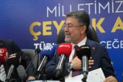 Tarım ve Orman Bakanı İbrahim Yumaklı, Erzurum’da AK Parti İl Başkanlığı ziyaretinde konuşma yapıyor