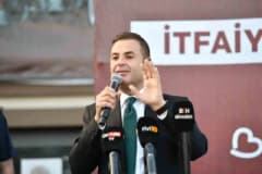 Balıkesir itfaiyesine yeni su ikmal araçlarının teslim töreninden görüntü
