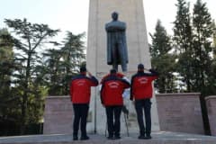 Balıkesir itfaiye araçları üzerinde şehit ve gazi itfaiyecilerin isimleri yazılı