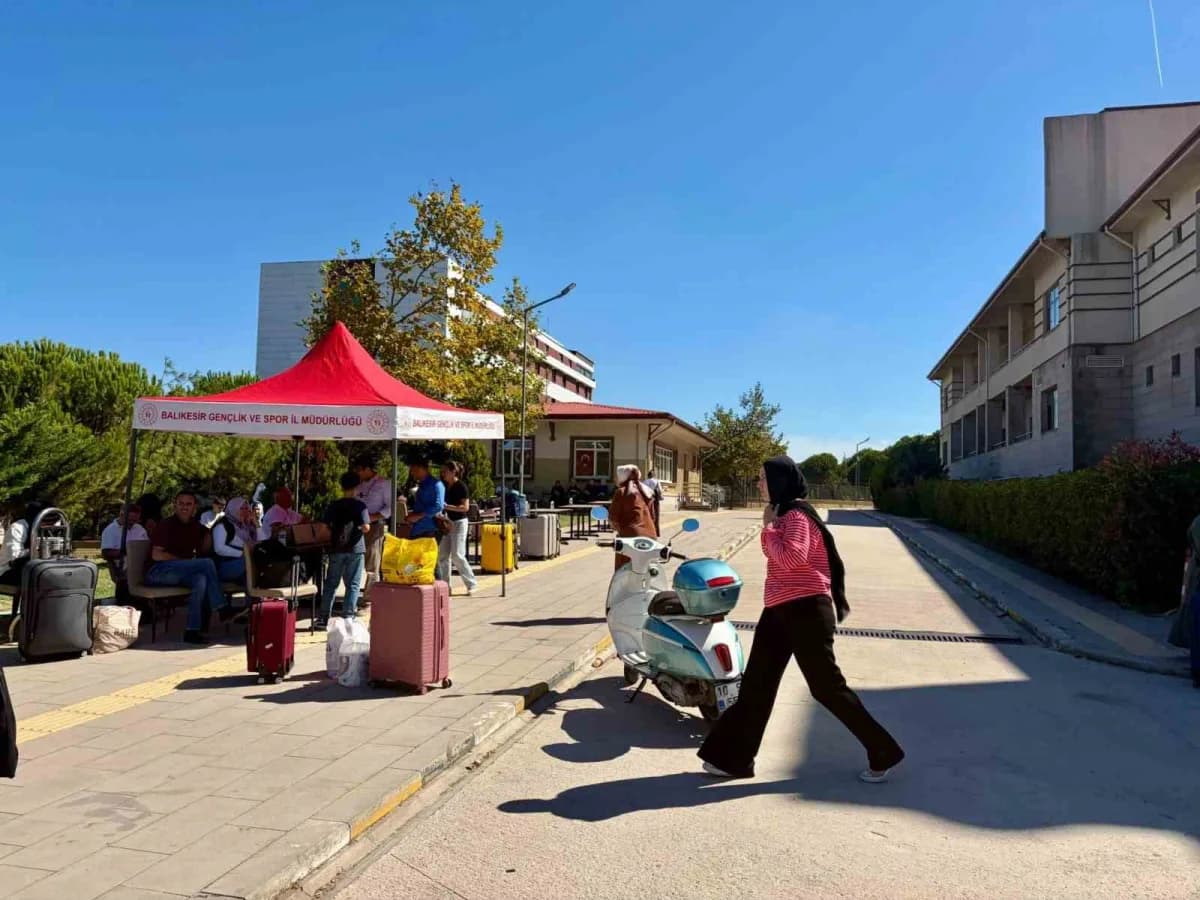 Bandırma’da yeni eğitim yılı öncesi yurtların hazırlık aşamasından görüntü