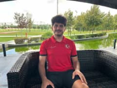 Barış Telli, Ampute Futbol Milli Takımı formasıyla maç sırasında mücadele ederken