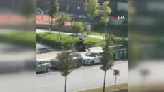 Başakşehir Kültür ve Yaşam Parkı’nda polis ve sağlık ekipleri olay yerinde inceleme yapıyor