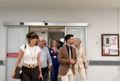 Erzincan Mengücek Gazi Eğitim ve Araştırma Hastanesi Başhekimi Doç. Dr. Hakan Gökalp Taş Başbağlar Yerleşkesinde incelem