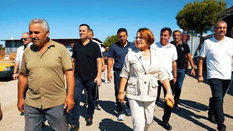 Didim Belediye Başkanı Hatice Gençay, Sanayi Sitesi esnafıyla bir arada talepleri dinlerken