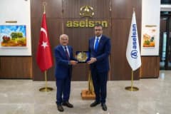 Ordu Büyükşehir Belediye Başkanı Mehmet Hilmi Güler ASELSAN ziyaretinde açıklamalarda bulunuyor