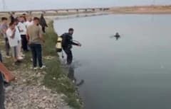 Batman Çayı’nda dalgıç ekiplerin kız çocuğunu arama kurtarma çalışması yapması