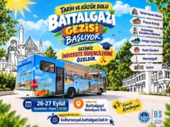Battalgazi Belediyesi tarafından düzenlenen üniversite öğrencilerine yönelik tarih ve kültür gezisi kapsamında tarihi me