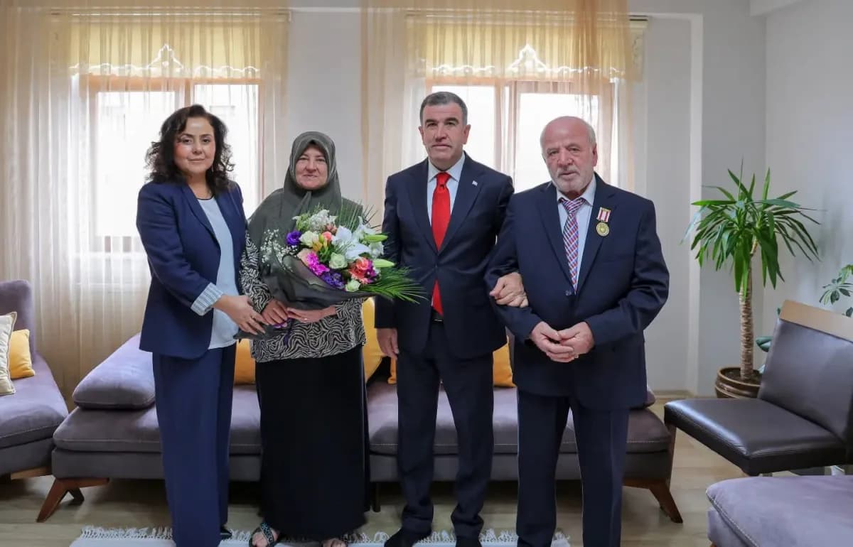 Bayburt’ta Kıbrıs gazileri evlerinde ziyaret edildi
