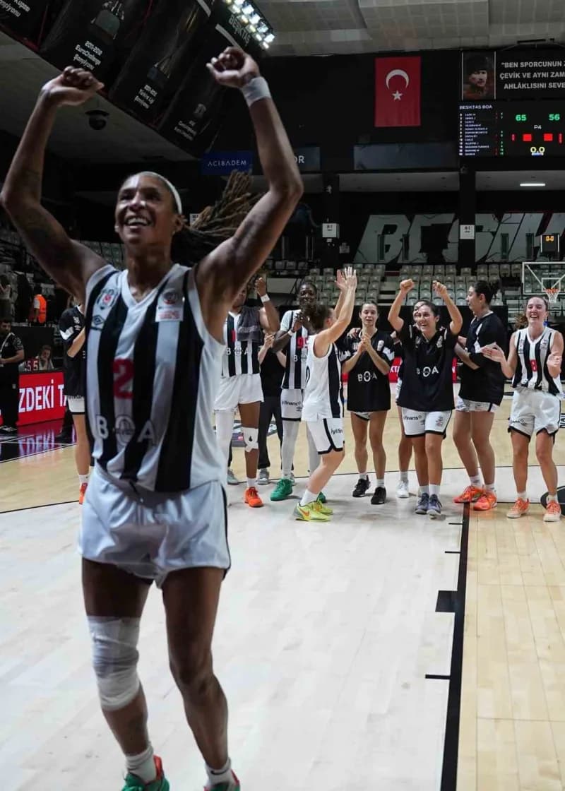 Beşiktaş Kadın Basketbol Takımı, Kadınlar Basketbol Süper Ligi ilk hafta maçında Melikgazi Kayseri Basketbol'u 65-56 mağ