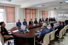 Bilecik İl Emniyet Müdürlüğü binası önünde güvenlik ve asayiş toplantısı