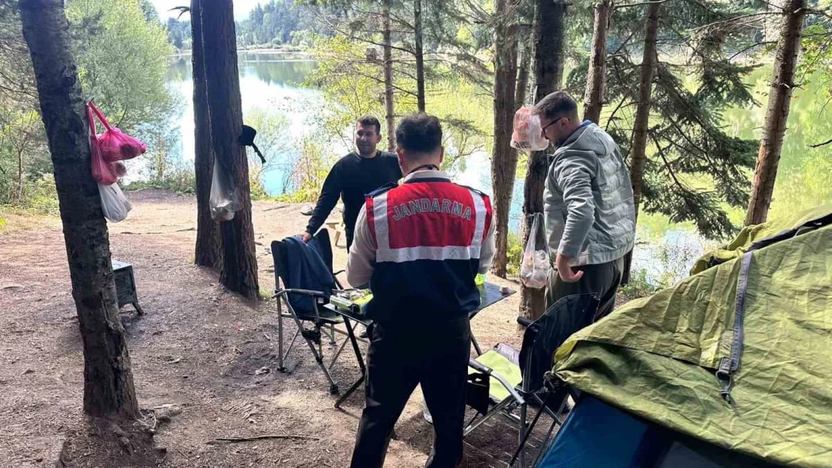 Bilecik'te gölet ve ormanlarda alarm: Jandarma sahaya indi