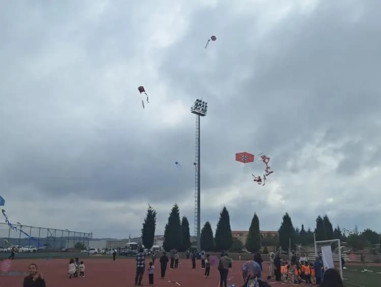 Bilecik'te çocuklar uçurtmalarını barış için uçurdu