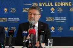 Tarım ve Orman Bakanı İbrahim Yumaklı Edirne’de yaptığı açıklamada tarımsal üretim verilerini paylaşıyor